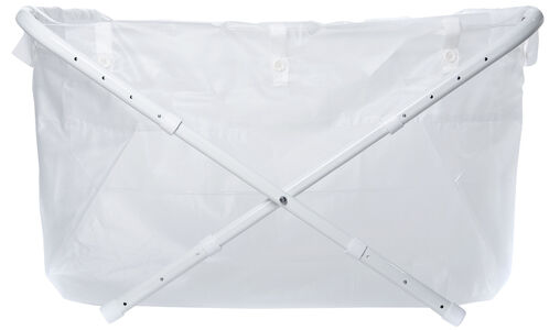 BiBaBad Flexi Klappbare Badewanne 80-100 cm Transparent