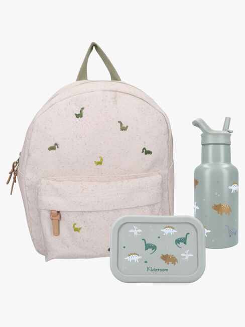 Kidzroom Rucksack, Trinkflasche & Brotdose Nostalgia, Grün