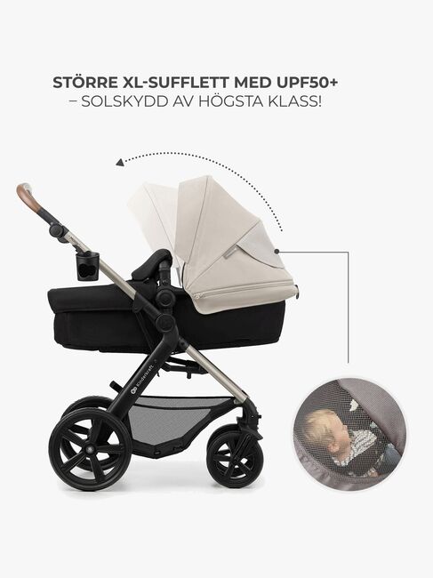 Kinderkraft MOOV 2 3-in-1 Kombikinderwagen, Moonlight Grey