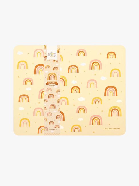 A Little Lovely Company Tischset, Rainbows 