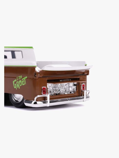 Jada Toys Marvel Auto mit Figur Groot & Volkswagen Kombi Pickup 1:24