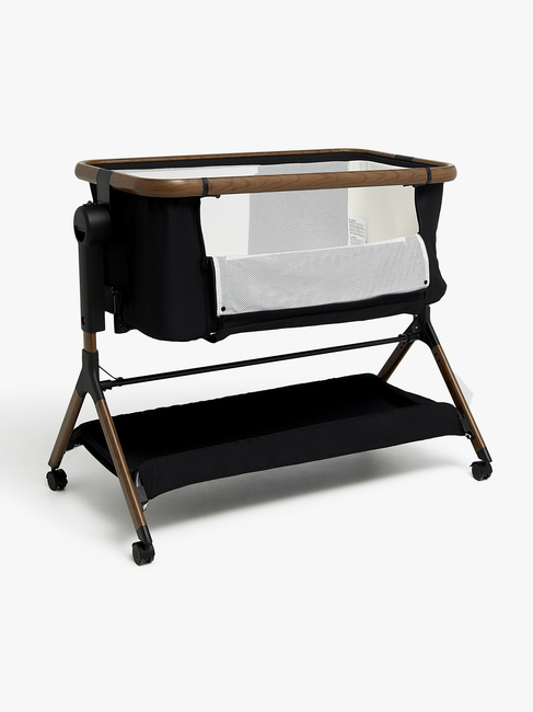 Beemoo CARE Luna Beistellbett, Black/Ebony Oak