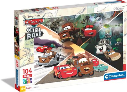 Clementoni Maxi Disney Cars On the Road Puzzle 104 Teile