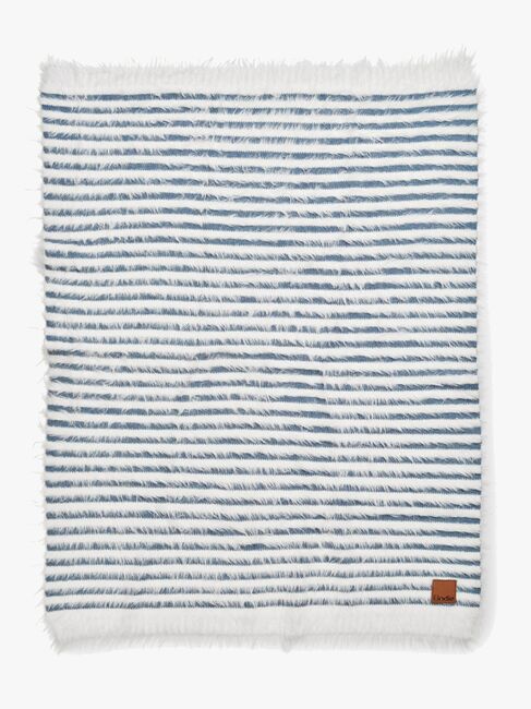 Elodie Furry Knit Decke, Berry Blue