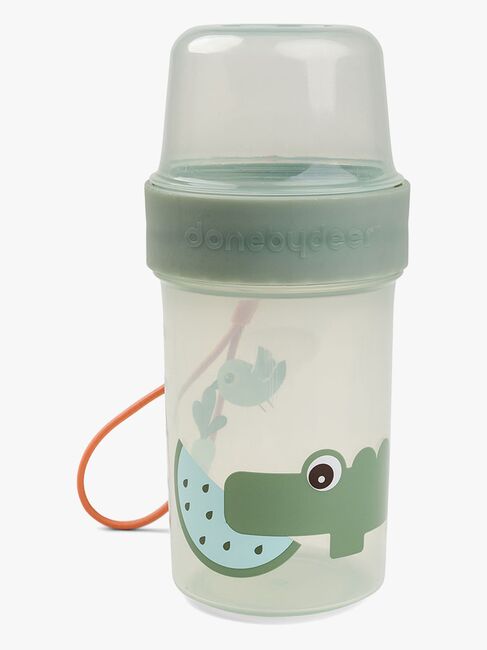 Done By Deer Croco To Go Two-Way Snackbehälter, Green
