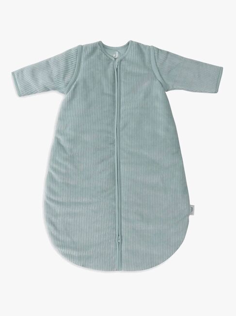 Jollein Schlafsack mit Abnehmbaren Ärmeln Rund 90 cm, Rib Sea Green
