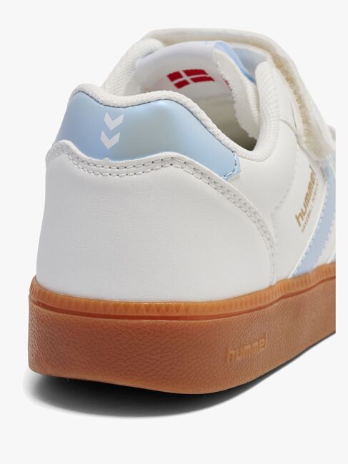 Hummel Handball Perfect SP Jr Sneaker, White/Metallic Blue