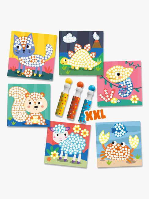 SES Creative Punkte-Marker XXL 3er-Pack mit Aktivitätskarten