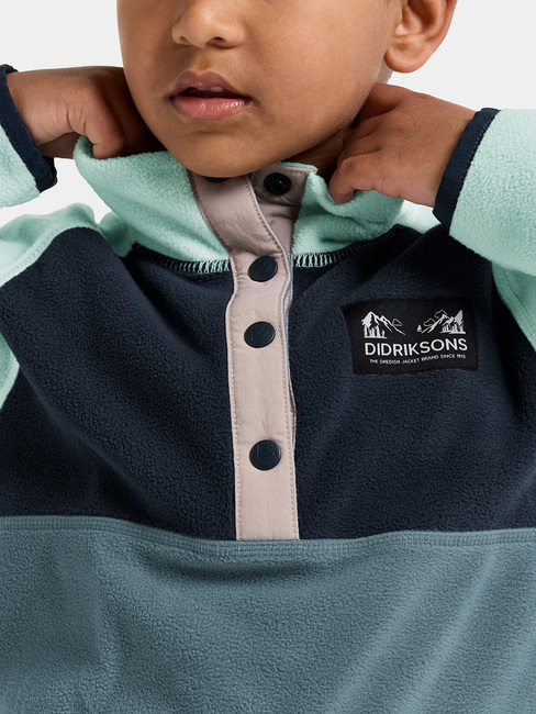 Didriksons Monte Fleece-Pullover, Factory Blue