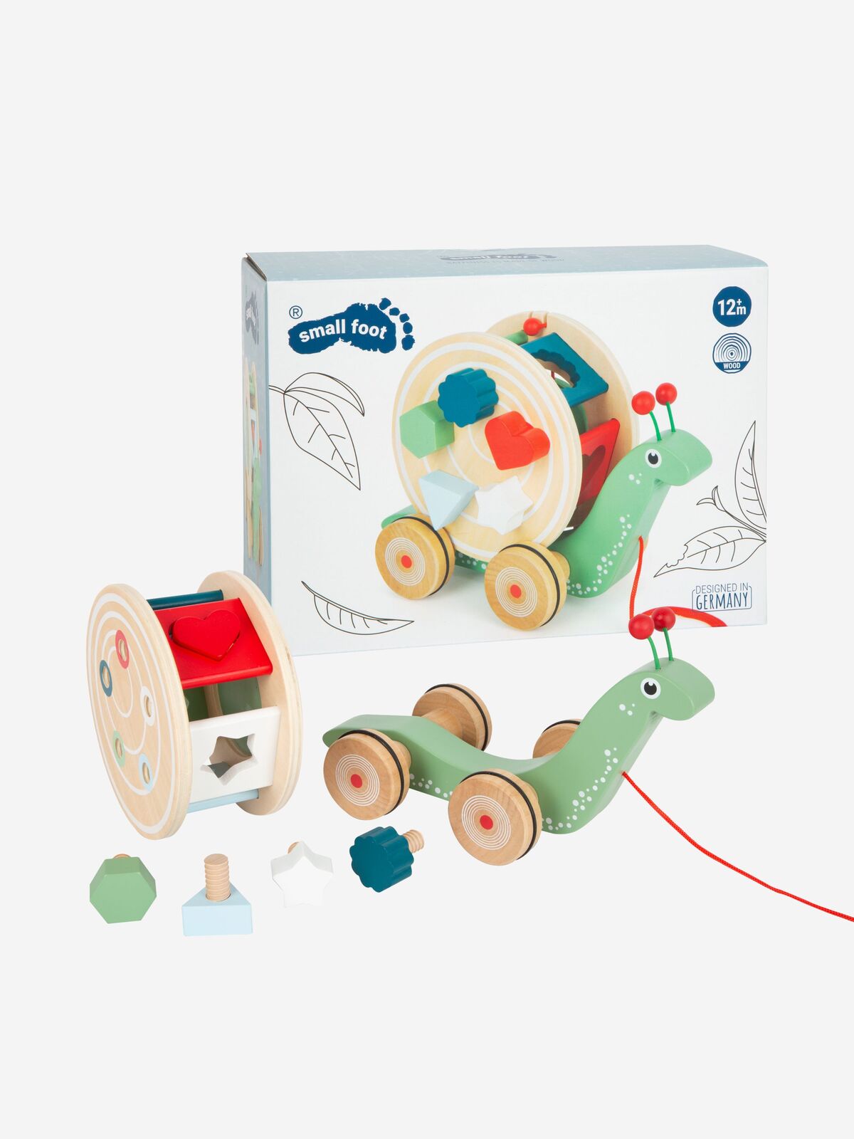 Small Foot Nachziehspielzeug mit Sortierspiel Schnecke