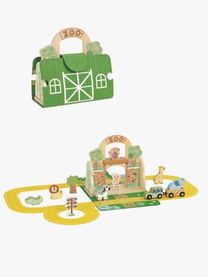 Tooky Toy Felt Zoo Autorennbahn