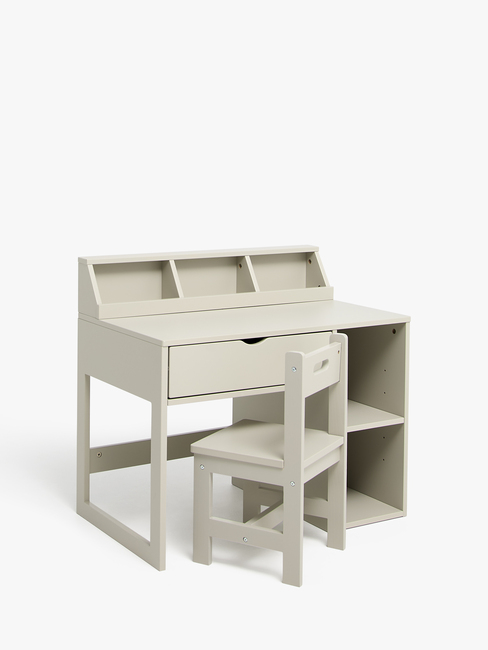 Alice & Fox FAY Schreibtisch mit Stuhl, Light Grey