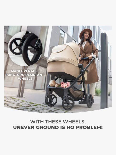 Kinderkraft 3-i-1 NEWLY Kombikinderwagen Travelsystem, Sand Beige