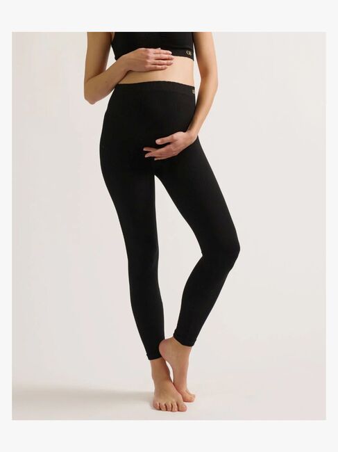 Cache Coeur ZOE SEAMLESS Umstandsleggings, Black
