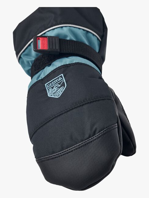 Hestra Kids Czone Fäustlinge, Black/Petrol