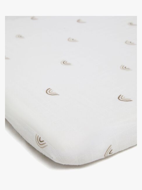 Alice & Fox AVIVA Spannbettlaken Wiege 40x90, Weiß