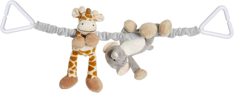 Teddykompaniet Diinglisar Kinderwagenanhänger Wild, Elefant & Giraffe