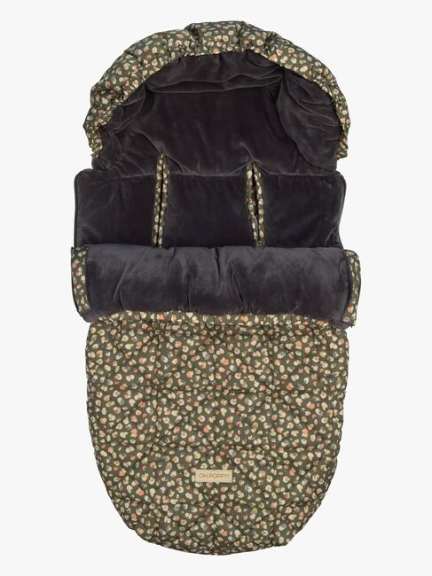 Oh, Poppy! Lily Quilted Fußsack, Poppy Forest Green