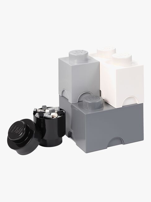 LEGO Aufbewahrung 4, White/Grey/Black