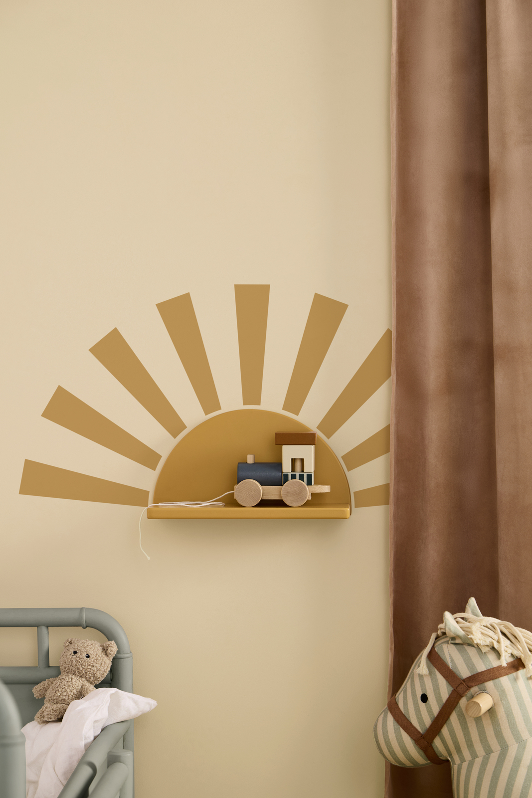 Kid's Concept STAR Regal Kreis inkl Aufkleber, Senf
