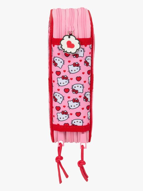 Hello Kitty Gefülltes Dreifach-Federmäppchen 37 Teile, Rosa