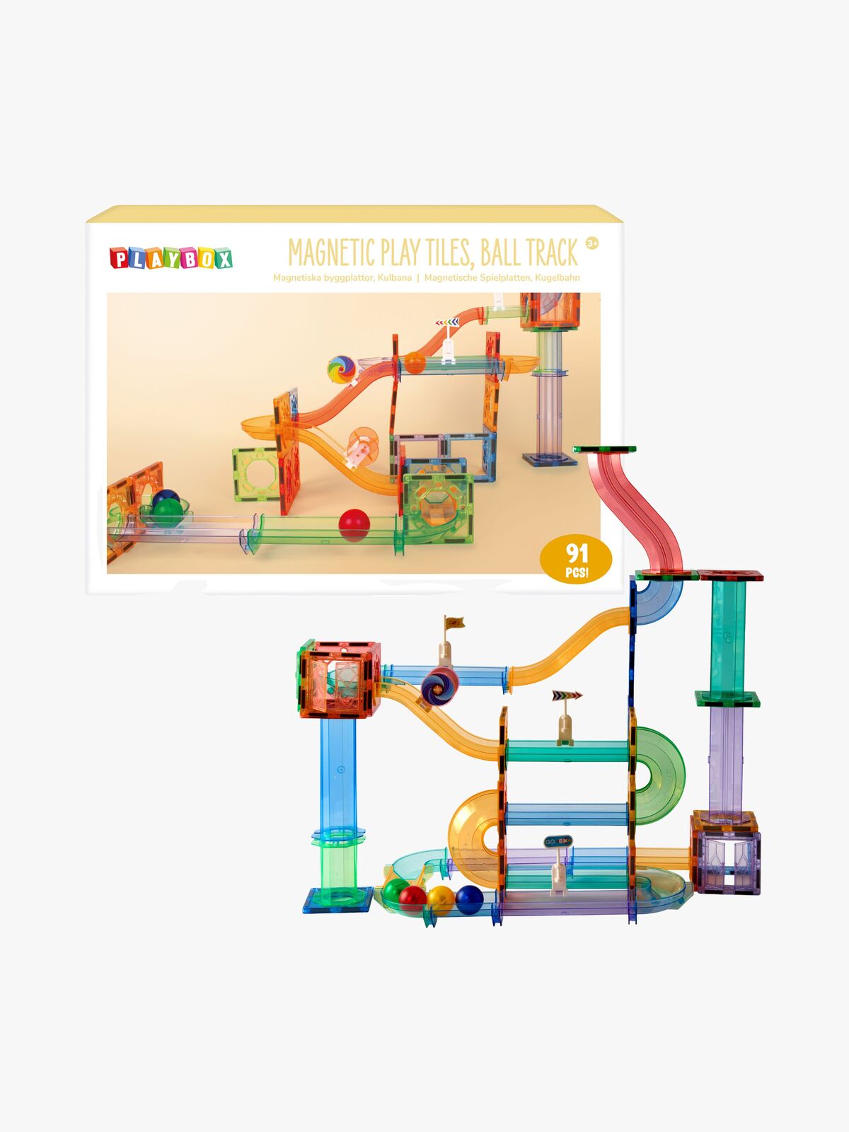 Playbox Magnetische Kugelbahn 91 Teile