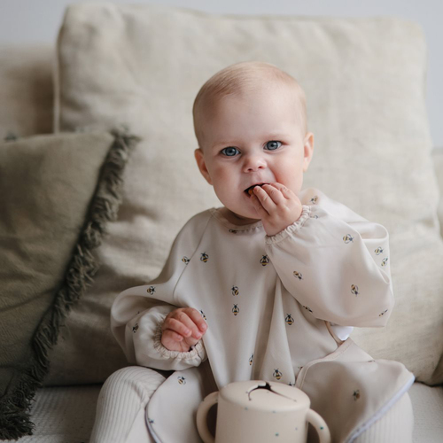 Mushie Langärmliges Lätzchen, Bees