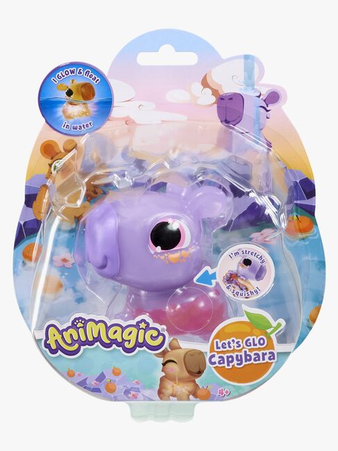 Animagic Let'S Glo Figur Capybara, Lila
