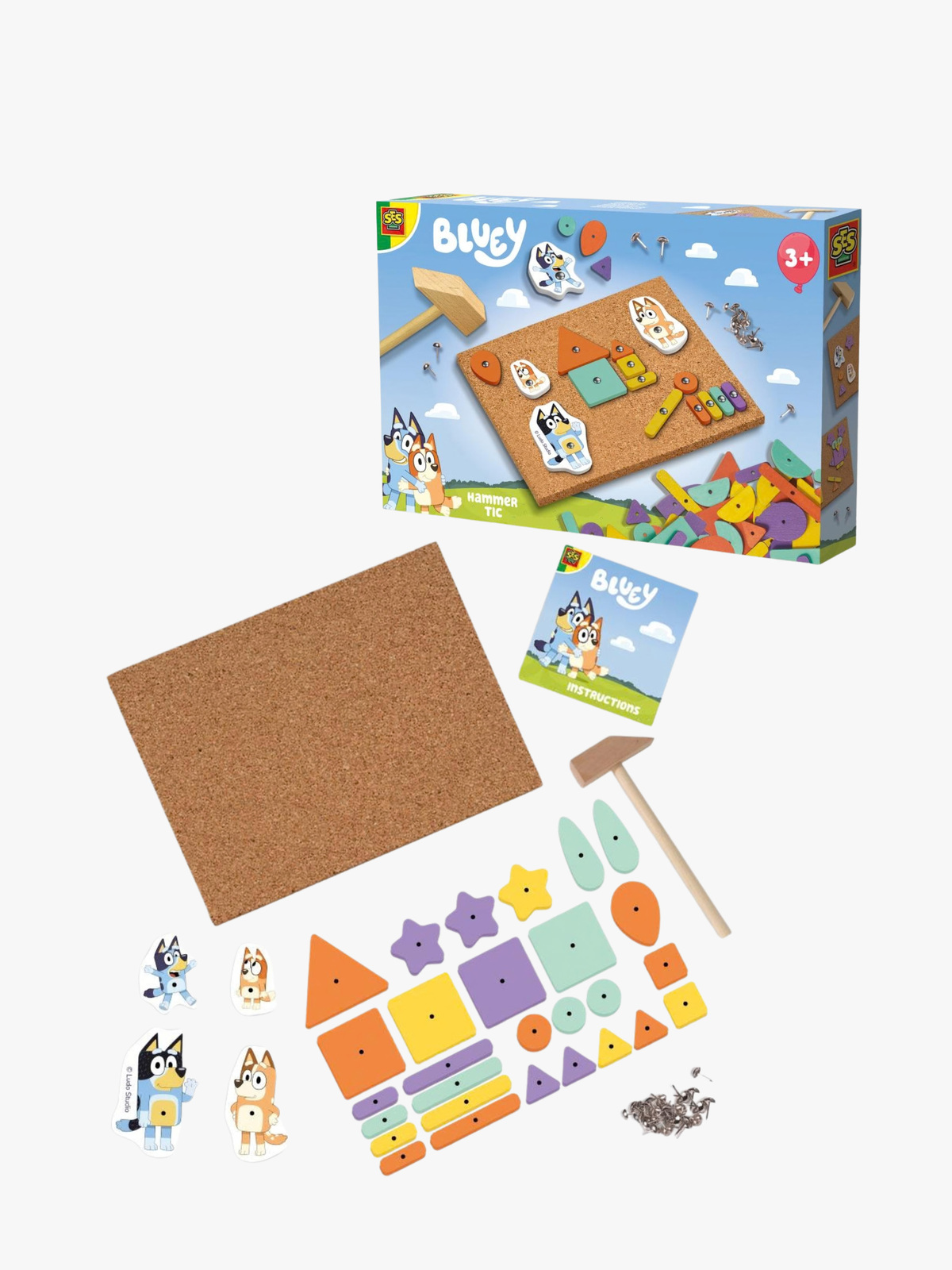 SES Creative Bluey Bastelset Hammerplatte