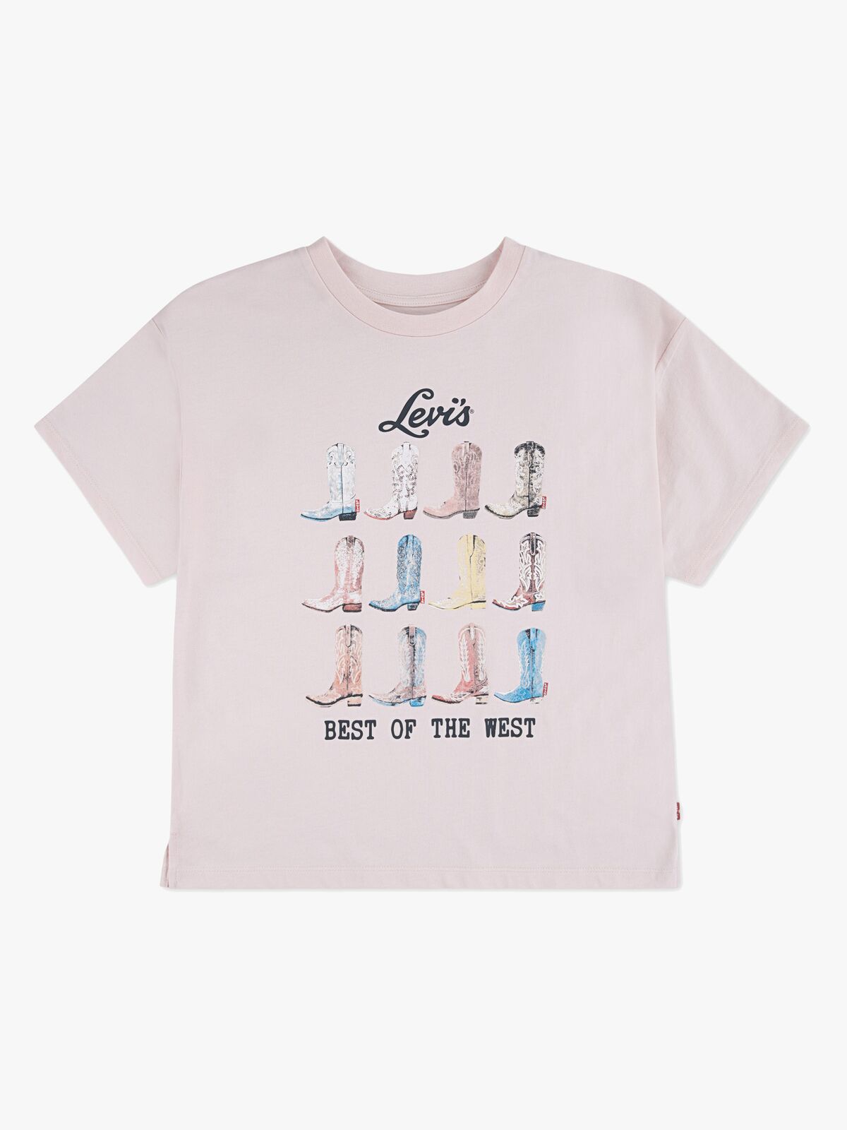 Levi's LVG Boots Oversized SS T-Shirt, Crystal Pink