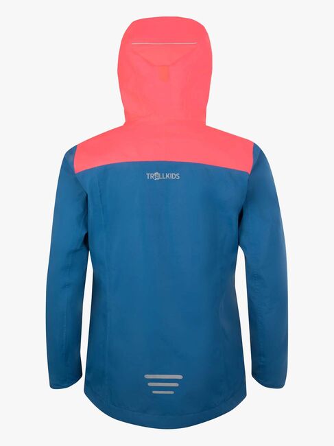 Trollkids Bergen Regenjacke, Midnight Blue/Coral