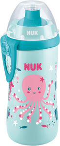 NUK Junior Babyflasche, Grün/Rosa