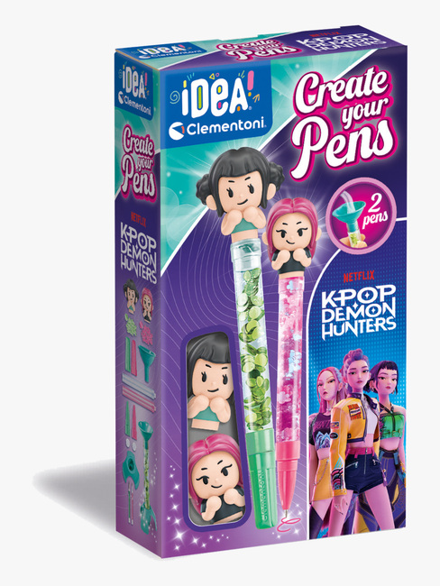 Clementoni Idea! K-Pop Demon Hunters Create Your Pens Stifte Zoey & Mira 8010KPDH-55-2540_3a.jpg