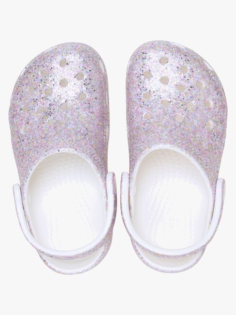 Crocs Classic Fantasy Glitter Kids Sandalen, White