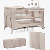 Kinderkraft JOY 2 Reisebett mit Zubehör, Beige