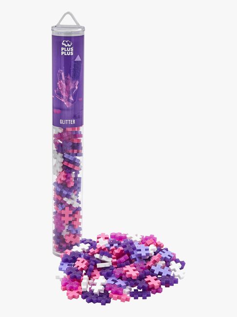 Plus-Plus Bausatz mit Bodenplatte & Röhre New Mix, 4x100 Teile