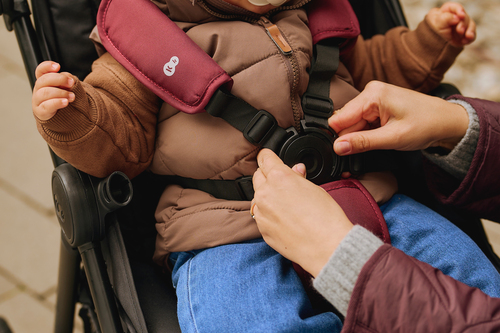 Kinderkraft Grande 2 Kinderwagen, Dark Ruby