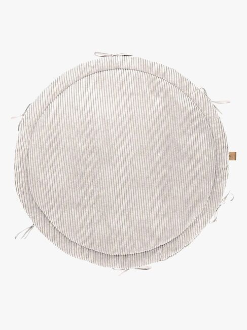 MeowBaby Aesthetic Babynest mit geflochtenem Schutz & Spielteppich, Ecru