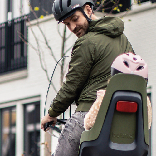 BoBike ONE Maxi Rack Mount Fahrradsitz, Olive Green