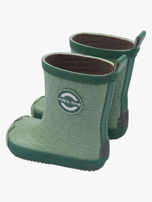 Mikk-Line Barefoot Dragon Gummistiefel, Green Milieu