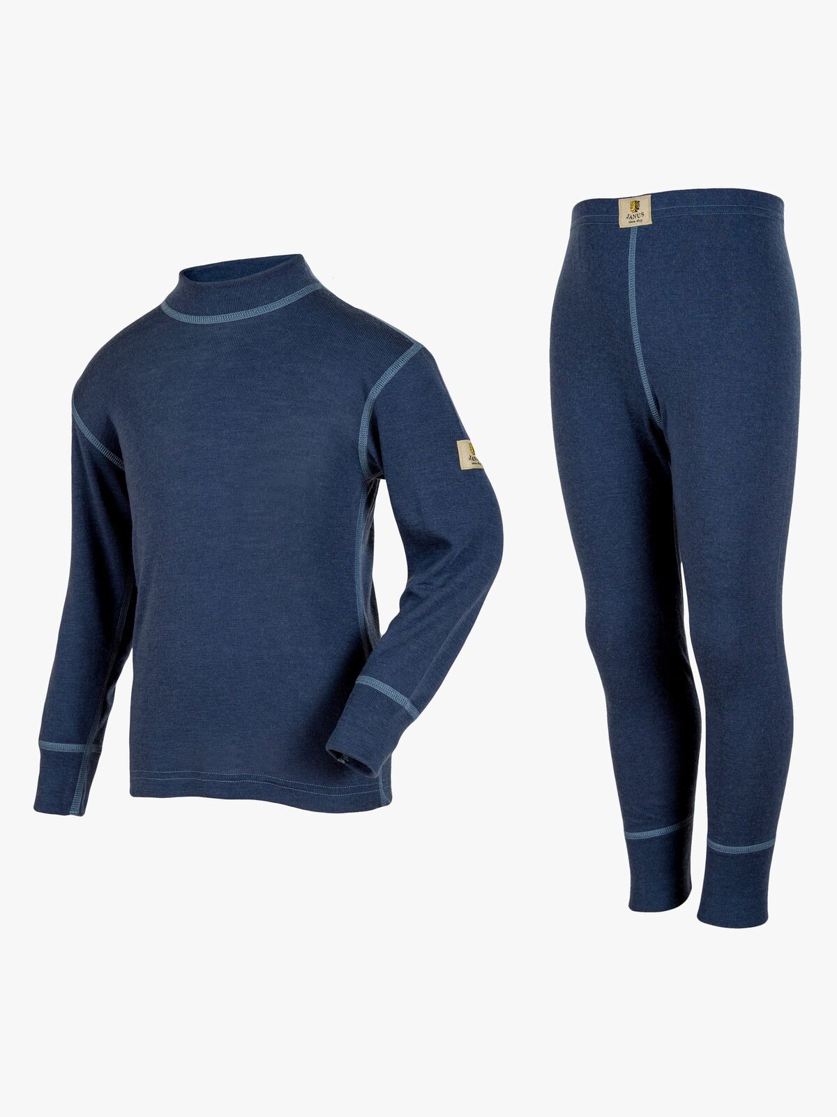 Janus Thermo-Unterwäsche-Set Merinowolle, Blau