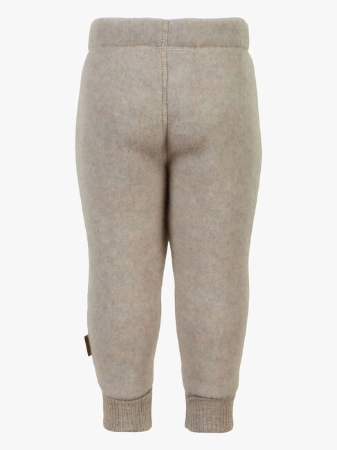 Mikk-Line Wollfilz-Hose Baby, Melange Offwhite