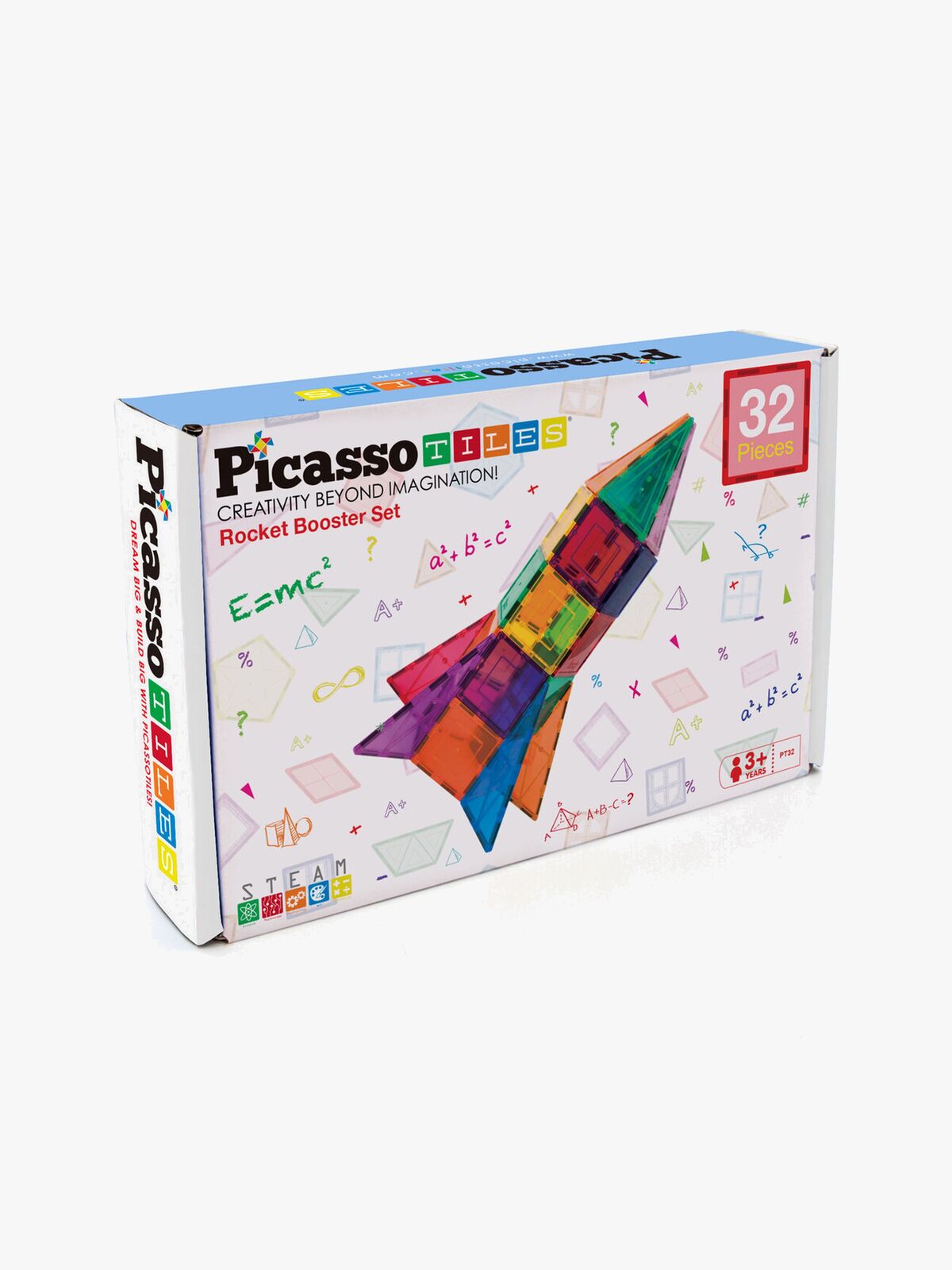 PicassoTiles Rocket Booster Magnetischer Bausatz 32 Teile