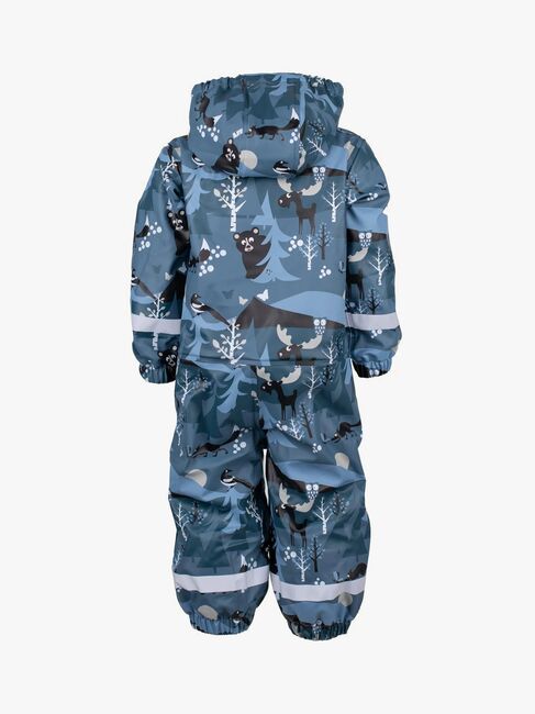 Lindberg Lekhyttan Gefütterter Regenoverall, Blau/Schwarz