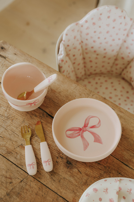 Elodie Schüssel Set Silikon, Rosy Bow