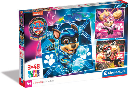 Clementoni Paw Patrol The Mighty Movie Puzzles 3x48 Teile