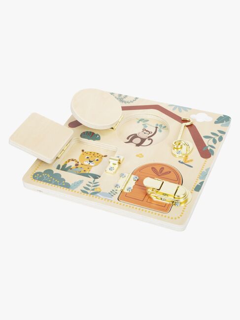 Small Foot Motorikbrett mit Schlössern, Safari
