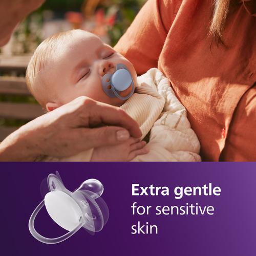 Philips Avent Ultra Soft Schnuller 0–6m 2er-Pack, Gelb/Orange