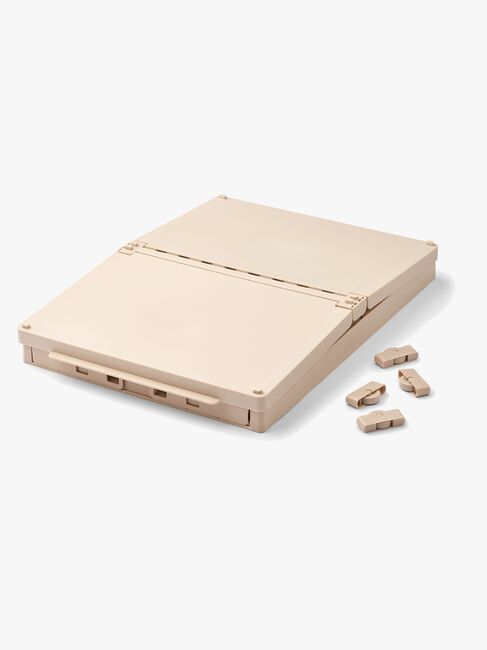 LIEWOOD Weston Aufbewahrungsbox mit Deckel & Rädern, Sandy