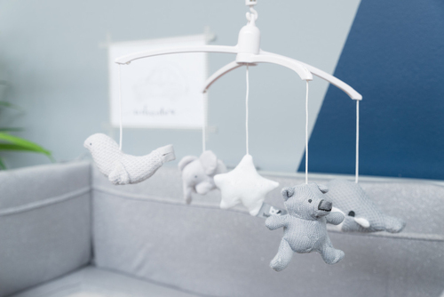 Baby's Only Mobile, Grey/White